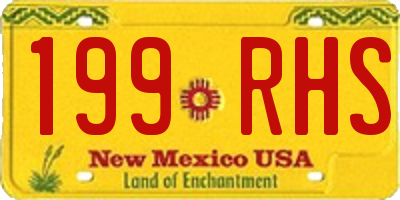 NM license plate 199RHS