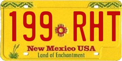 NM license plate 199RHT