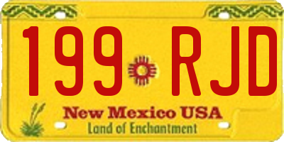NM license plate 199RJD