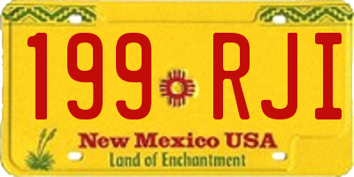 NM license plate 199RJI