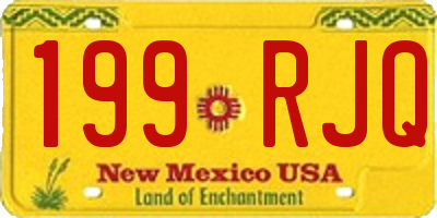 NM license plate 199RJQ