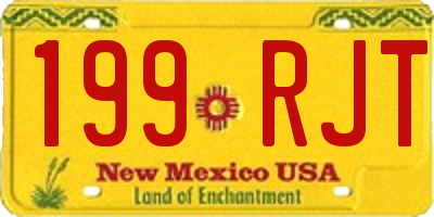 NM license plate 199RJT