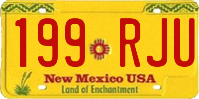 NM license plate 199RJU