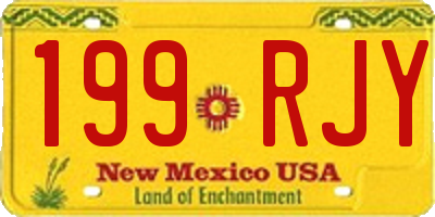 NM license plate 199RJY