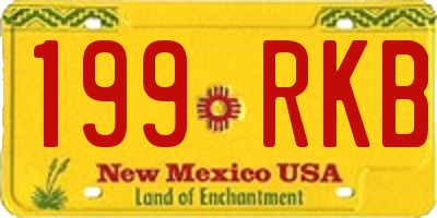NM license plate 199RKB