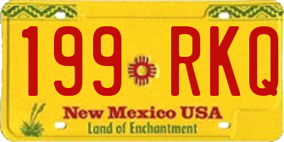 NM license plate 199RKQ