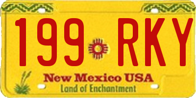 NM license plate 199RKY