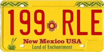 NM license plate 199RLE