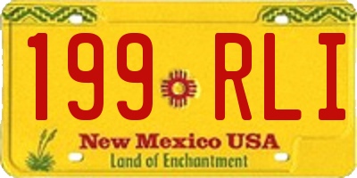 NM license plate 199RLI