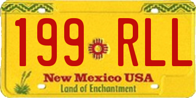 NM license plate 199RLL