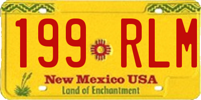 NM license plate 199RLM