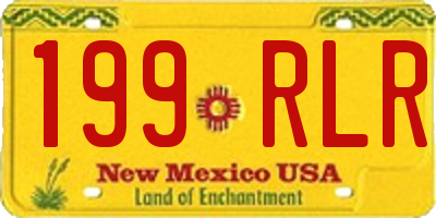 NM license plate 199RLR