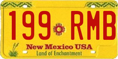 NM license plate 199RMB