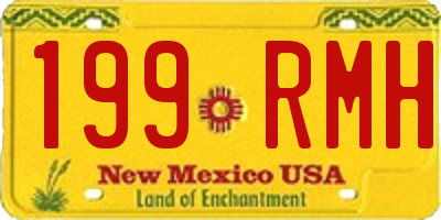 NM license plate 199RMH