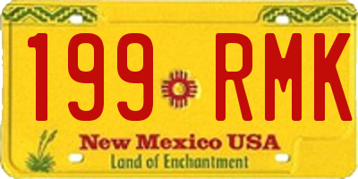NM license plate 199RMK