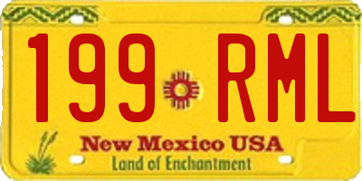 NM license plate 199RML