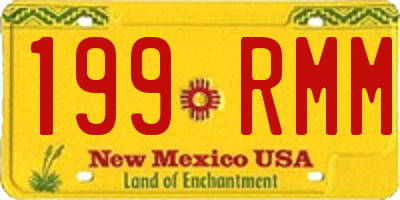 NM license plate 199RMM