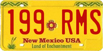 NM license plate 199RMS