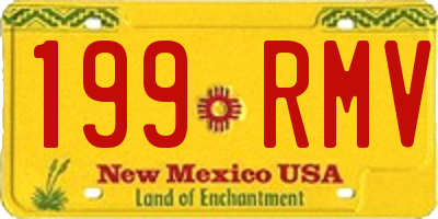 NM license plate 199RMV