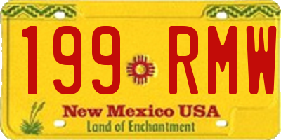 NM license plate 199RMW