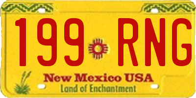 NM license plate 199RNG
