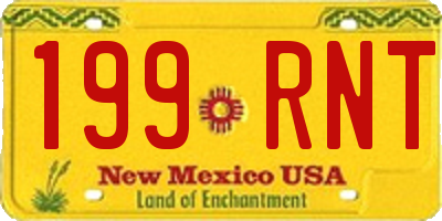 NM license plate 199RNT