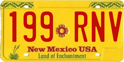 NM license plate 199RNV