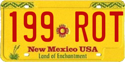 NM license plate 199ROT