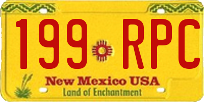 NM license plate 199RPC