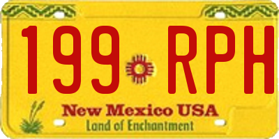 NM license plate 199RPH