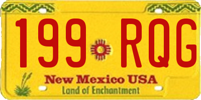 NM license plate 199RQG