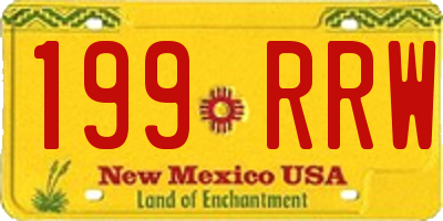 NM license plate 199RRW