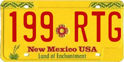 NM license plate 199RTG