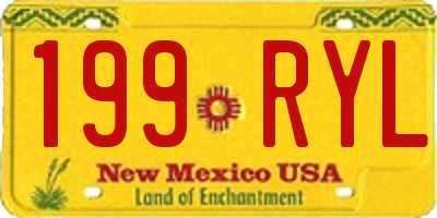 NM license plate 199RYL