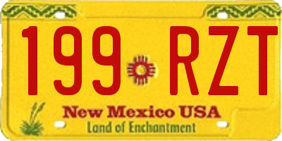 NM license plate 199RZT