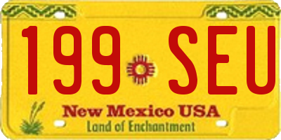 NM license plate 199SEU