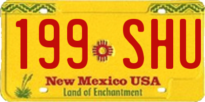NM license plate 199SHU