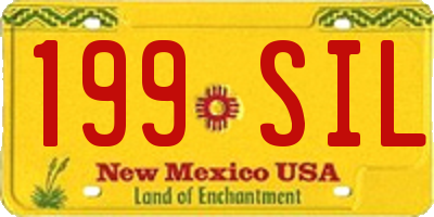 NM license plate 199SIL