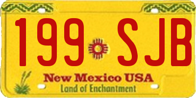 NM license plate 199SJB