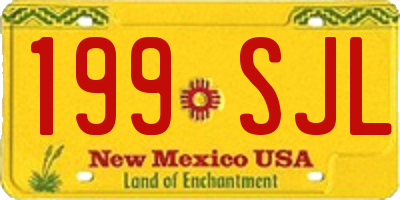 NM license plate 199SJL