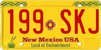 NM license plate 199SKJ