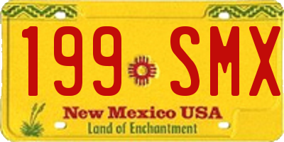 NM license plate 199SMX