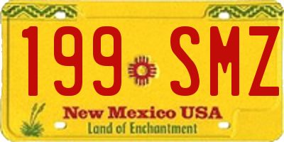 NM license plate 199SMZ