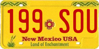 NM license plate 199SOU