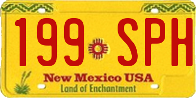 NM license plate 199SPH