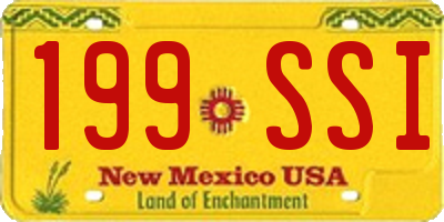 NM license plate 199SSI