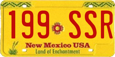 NM license plate 199SSR
