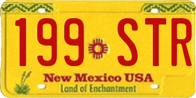 NM license plate 199STR
