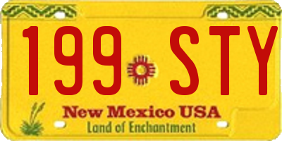 NM license plate 199STY