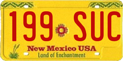 NM license plate 199SUC